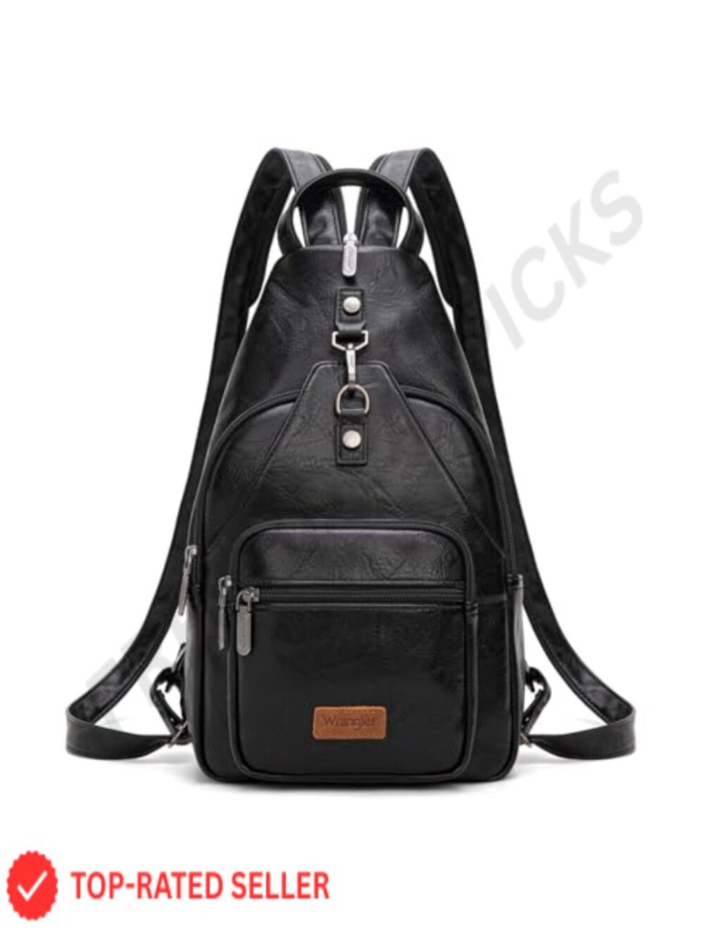 Vintage Convertible Sling Backpack for Women Shoulder Purse with Adjustable